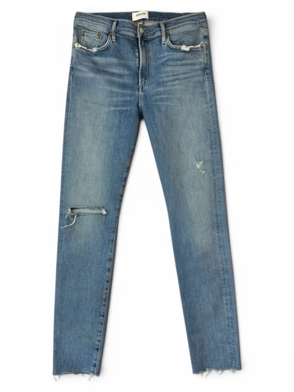 AGOLDE Women's Sophie High-Rise Skinny Ankle Pentacle Medium Wash Jeans- Size 32